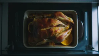 Фото рецепта: Рябчик с апельсиновой глазурью – Пикантное сочетание сладости и цитрусовых