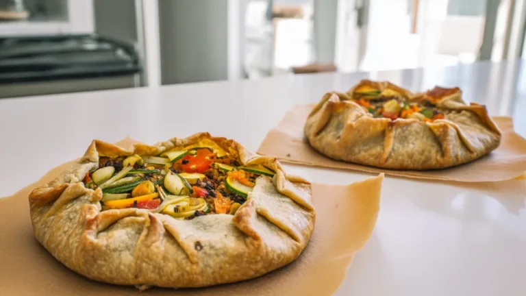 Фото блюда: Ржаные галеты с овощами: хрустящее тесто и сочная начинка