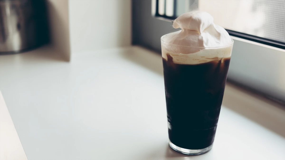 Фото блюда: Шоколадный фраппе из тёмного шоколада с воздушной пеной как в кофейне