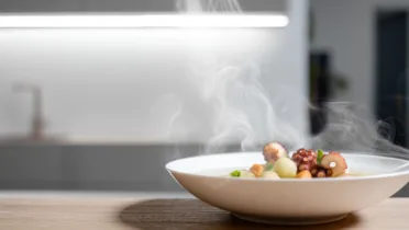 Фото рецепта Нежный суп с осьминогом и овощами для уютного обеда