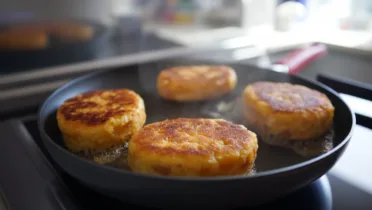 Фото рецепта Сырники с курагой: вкусный рецепт с низкой калорийностью