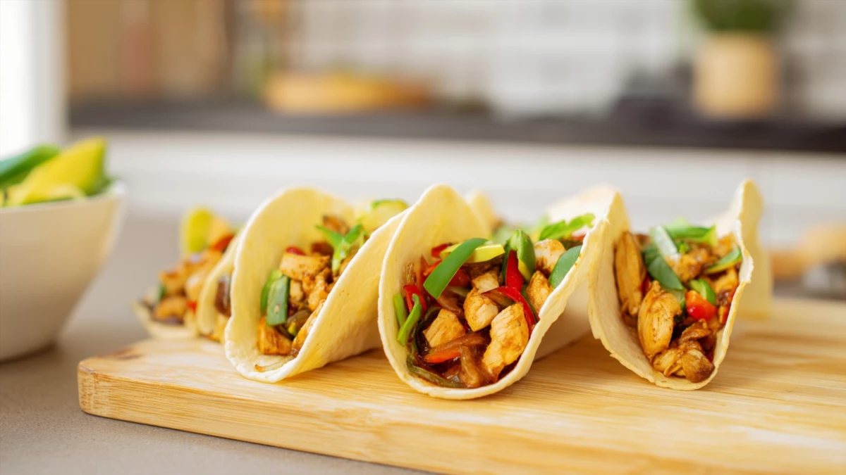 Фото блюда: Тако с курицей за 30 минут: сочная начинка и быстрая сборка