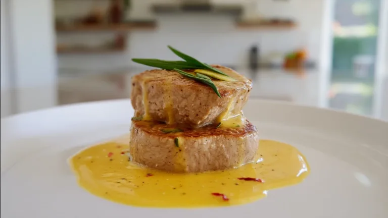 Фото блюда: Телятина в шафрановом соусе — изысканное блюдо для гурманов