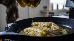 Фото блюда: Тилапия в пряном масле с кориандром: идеальный вкус
