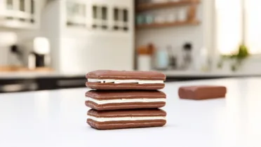 Фото рецепта Тим Там: австралийское печенье с шоколадом и кремовой начинкой