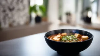 Фото рецепта: Тофу рамэн со шрирачей