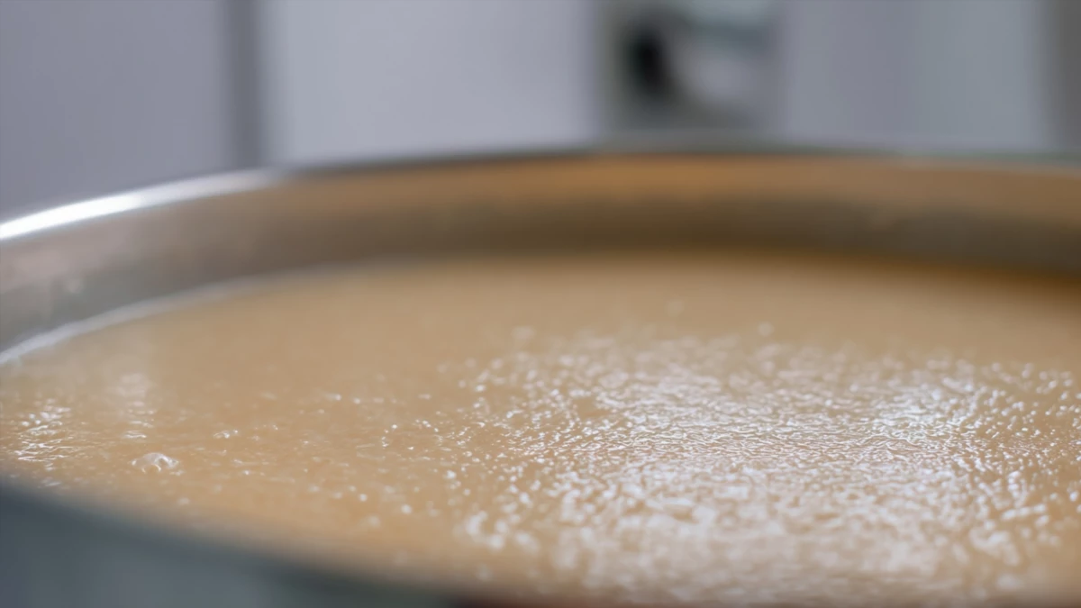 Фото блюда: Толокняный кисель как в детстве: густой, сливочный и очень полезный