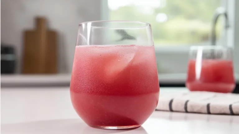 Фото блюда: Толокняный морс с ягодами: густой напиток из детства за 15 минут