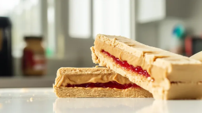 Фото блюда: Тосты с арахисовой пастой и мармеладом как сделать быстрый сладкий перекус дома