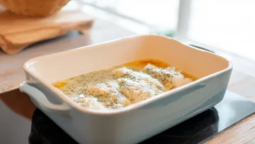 Фото блюда: Треска запеченная под сметаной и зеленью – вкусно и просто!