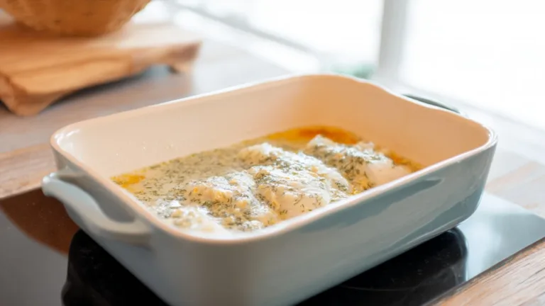 Фото блюда: Треска запеченная под сметаной и зеленью – вкусно и просто!