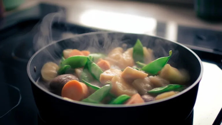 Фото блюда: Тушёные овощи с окарой: нежное рагу с белковым акцентом