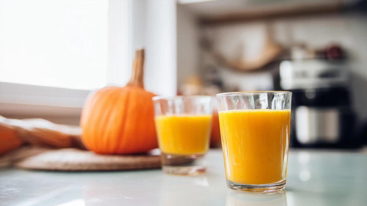 Фото блюда: Рецепт тыквенного сока — как приготовить вкусный и полезный напиток