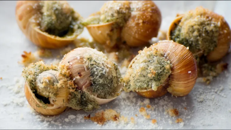 Фото блюда: Улитки по итальянски с пармезаном и чесночным маслом в духовке