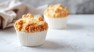 Фото рецепта: Йогуртовые маффины с песочной крошкой как в пекарне, пышные и с хрустящей шапочкой