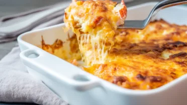 Фото рецепта Запеканка с лобстером и сыром чеддер – идеальный ужин