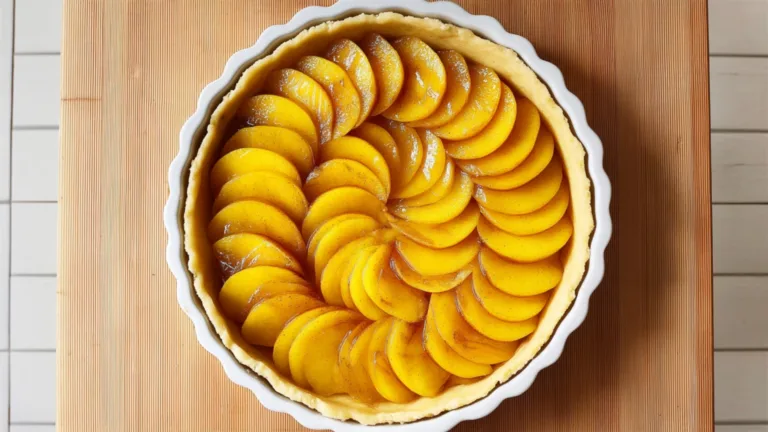 Фото блюда: Айвовый тарт с пряными ломтями айвы