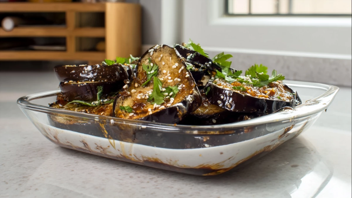 Фото блюда: Баклажаны в сладком винном соусе