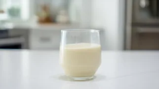 Фото рецепта: Банановый пудинг на миндальном молоке