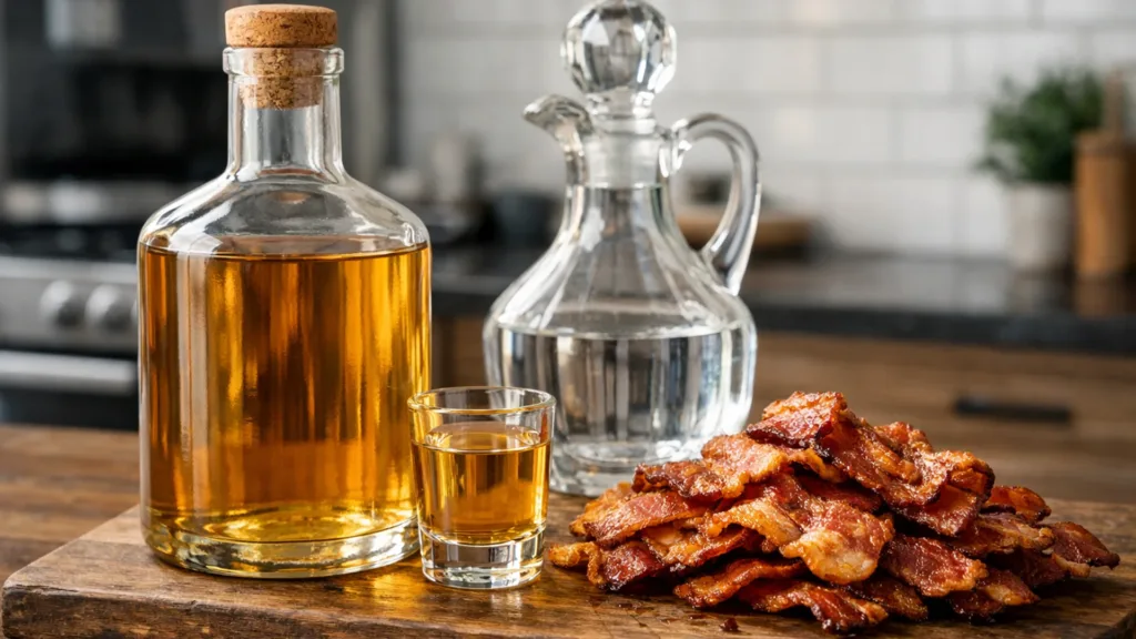 Беконная алкогольная настойка в бутылке