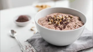 Фото рецепта: Белковый чиа пудинг с шоколадом