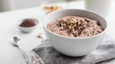 Фото рецепта Белковый чиа пудинг с шоколадом