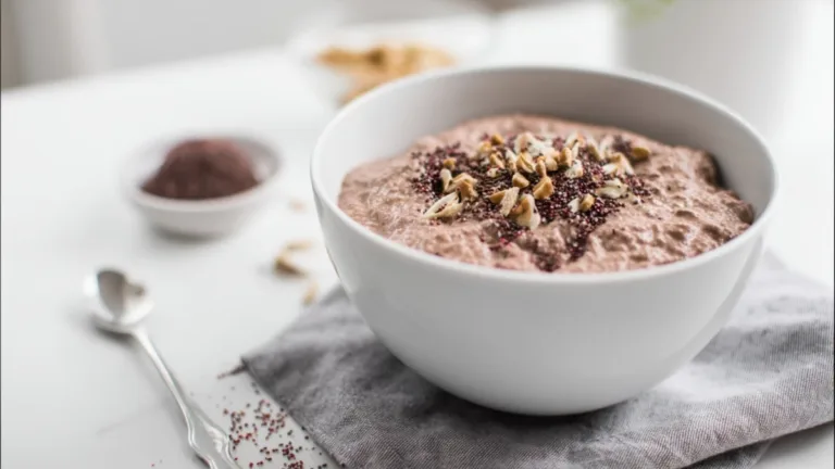 Фото блюда: Белковый чиа пудинг с шоколадом