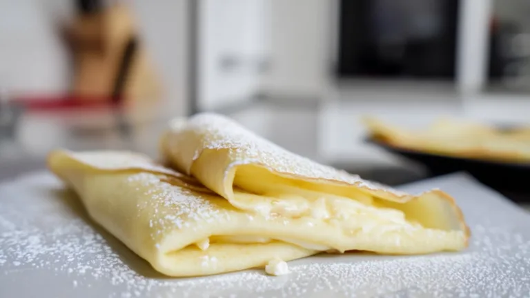 Фото блюда: Нежные блинчики с кремовой начинкой и мягким сливочным вкусом