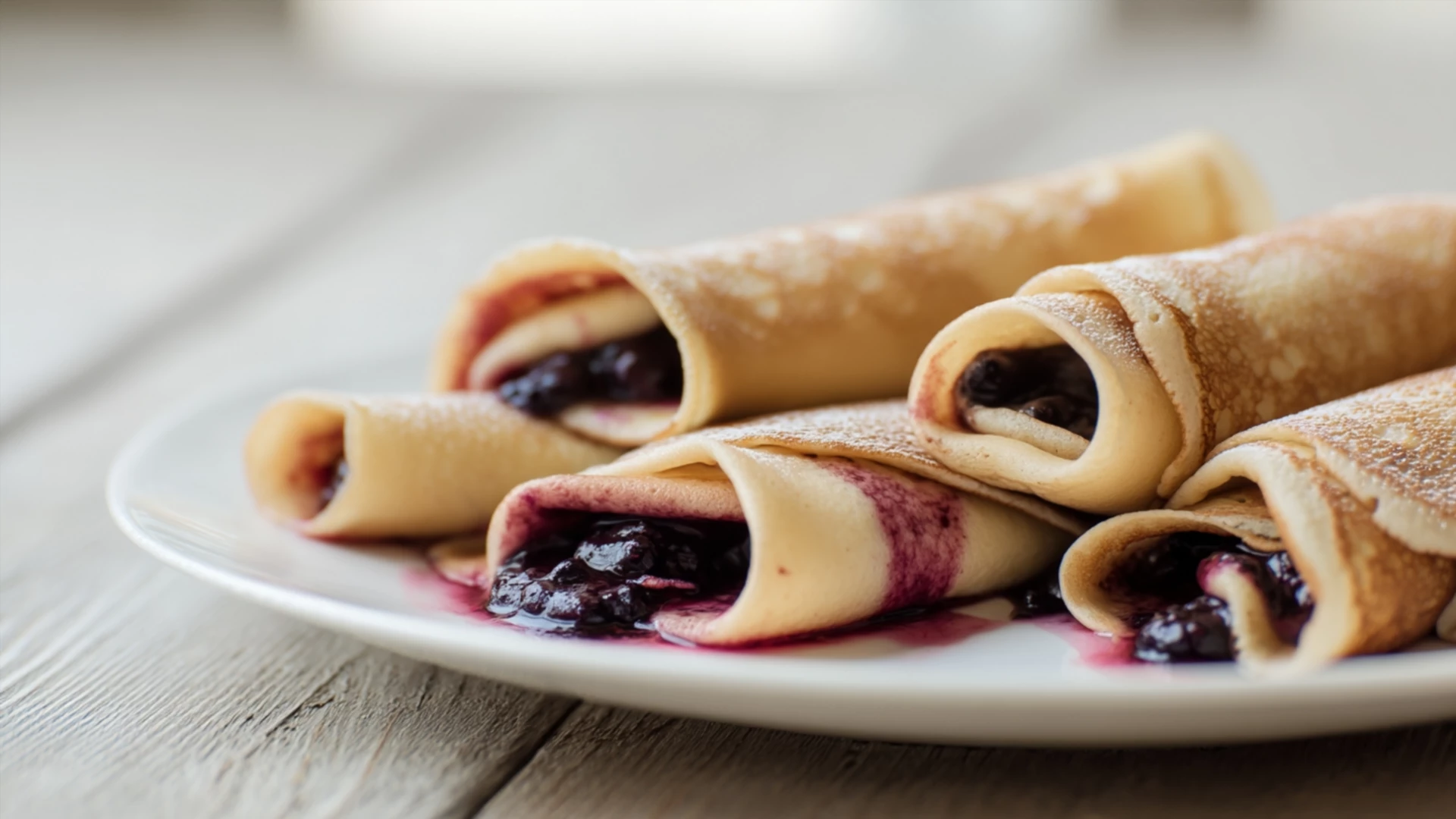 Фото блюда: Блины с черноплодной рябиной