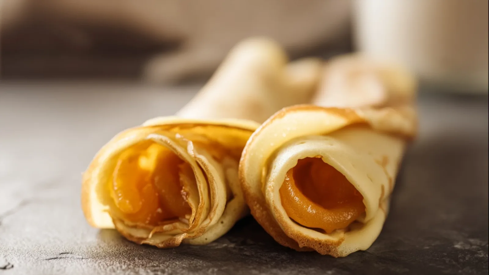 Фото блюда: Нежные блины с морошкой для уютного утра