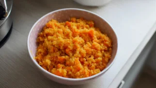 Фото рецепта: Рецепт булгура с тушёной морковью