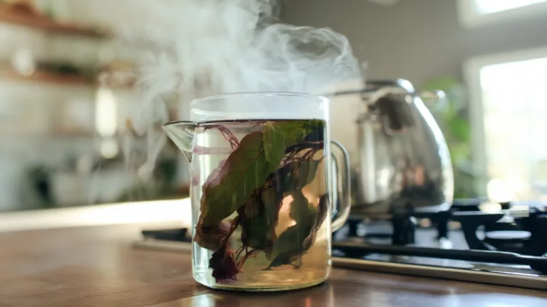 Фото блюда: Травяной чай на вишнёвых листьях с мягким ароматом сада