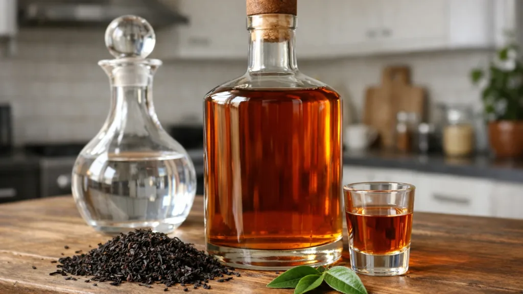 Чайная алкогольная настойка на чёрном чае