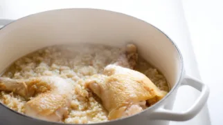 Фото рецепта: Цыплёнок с рисом по-домашнему