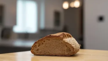 Фото рецепта Домашний хлеб на сыворотке с хрустящей коркой