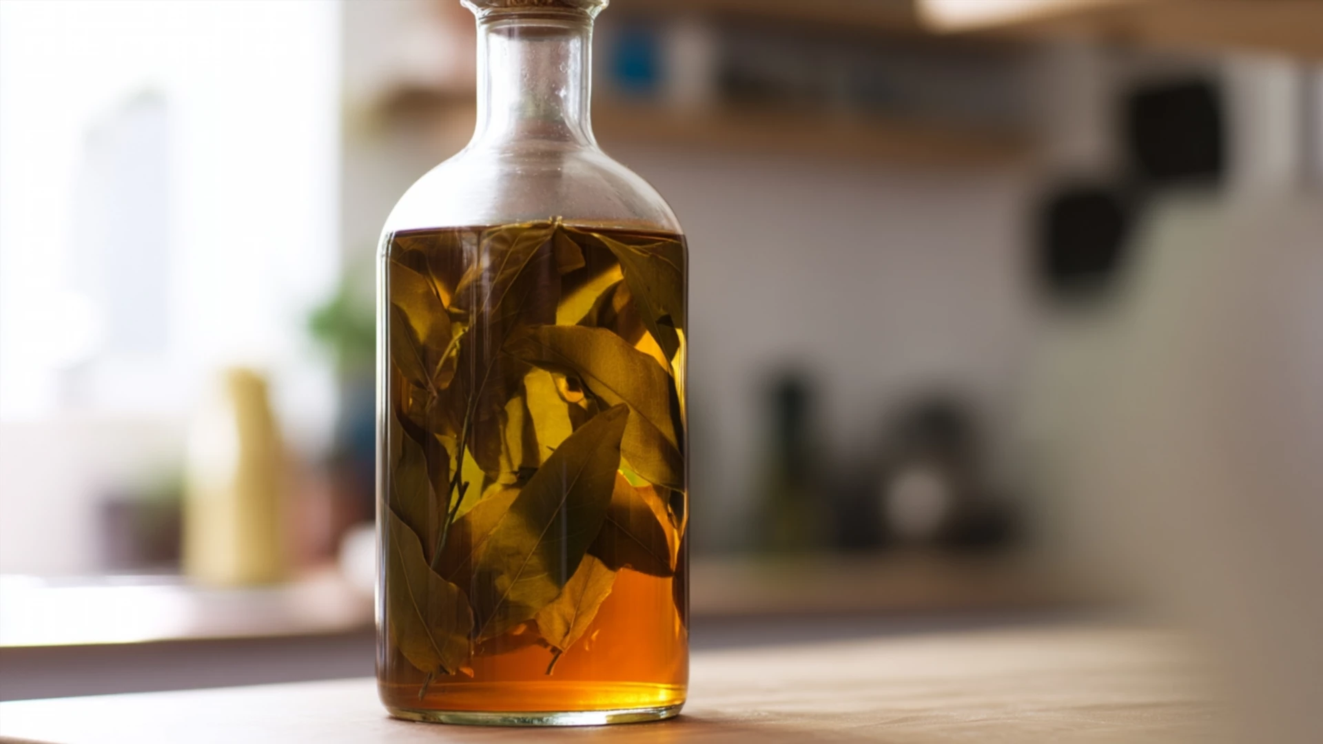 Фото блюда: Домашний ликер из вишневых листьев с насыщенным ароматом