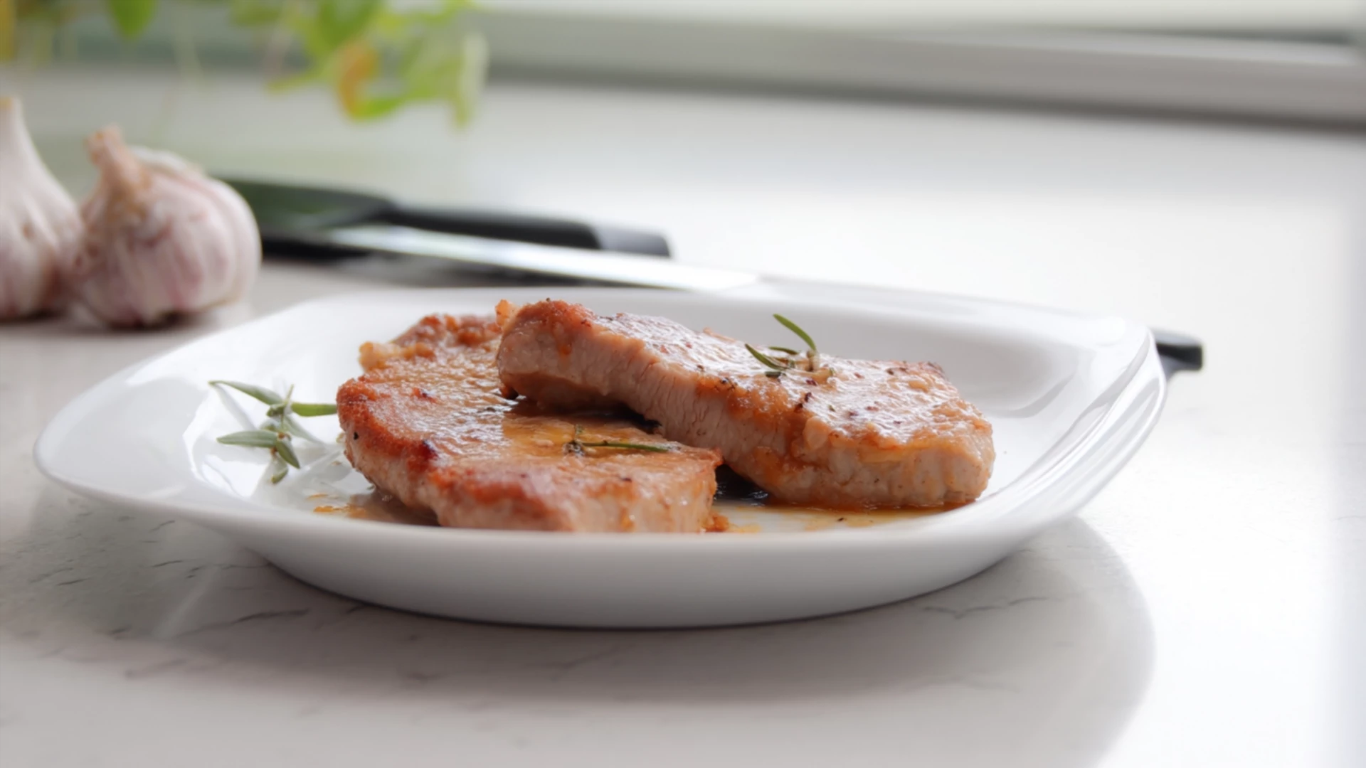 Фото блюда: Эскалоп в сливочно-чесночном маринаде