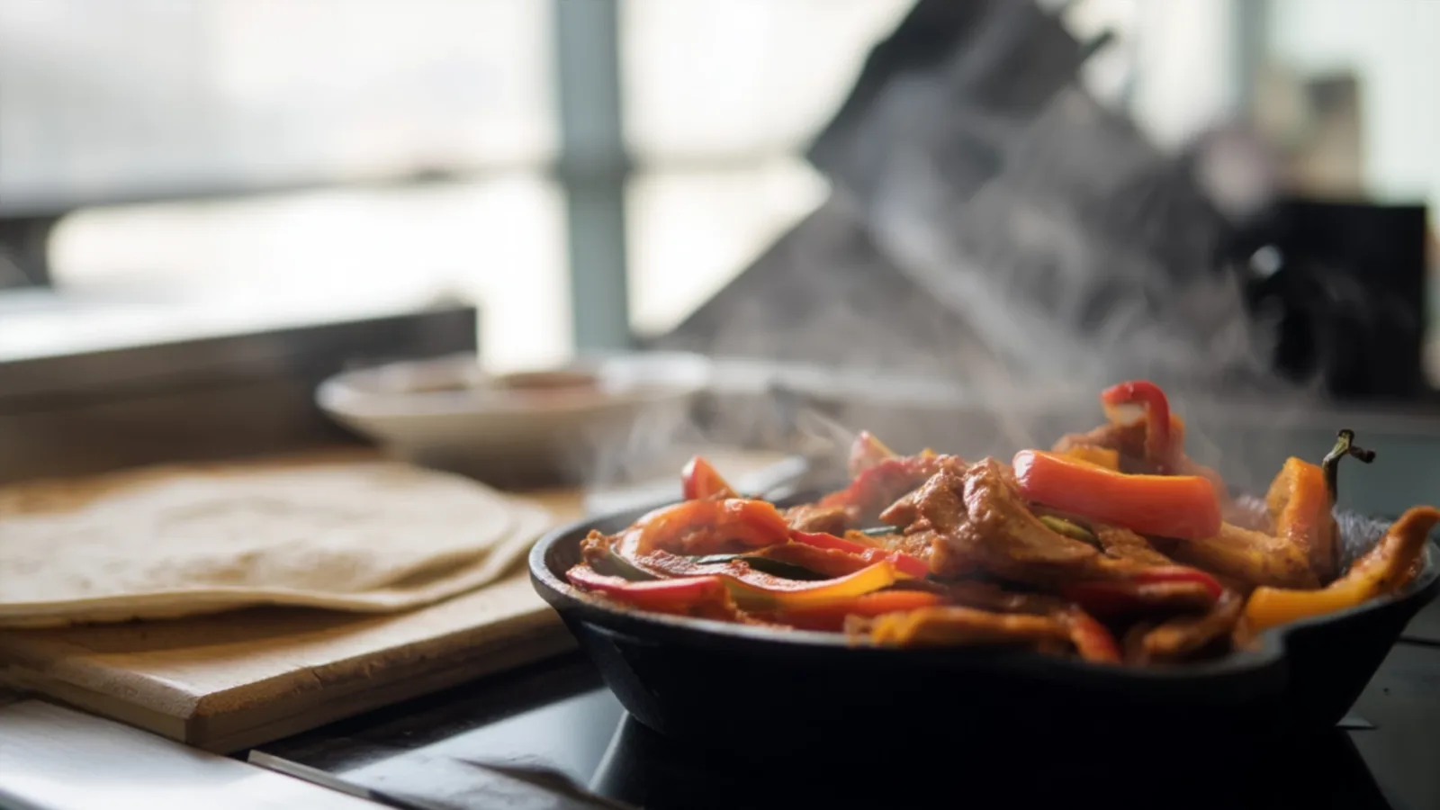 Фото блюда: Фахитас с курицей и имбирем который мгновенно согревает вкусом