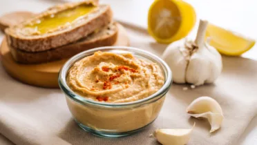 Фото рецепта Нежная фасолевая паста с чесноком и лимоном