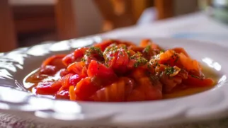 Фото рецепта: Фасолевые ростки в томатном соусе – рецепты с фасолевыми ростками