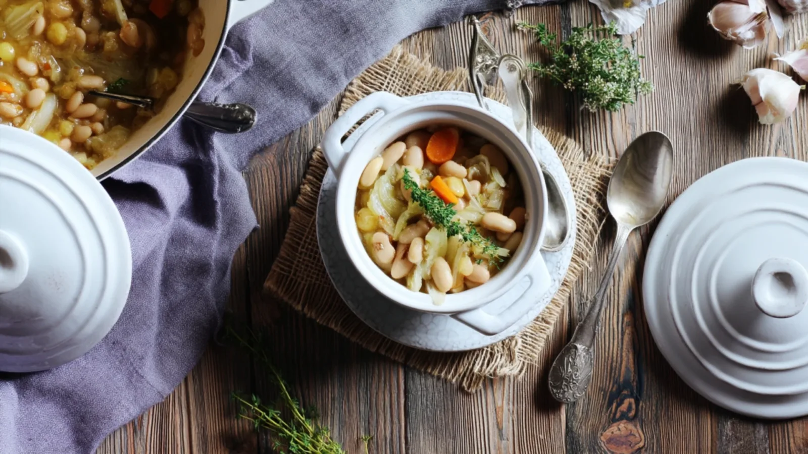 Фото блюда: Нежный фенхель тушеный с белой фасолью для уютного ужина