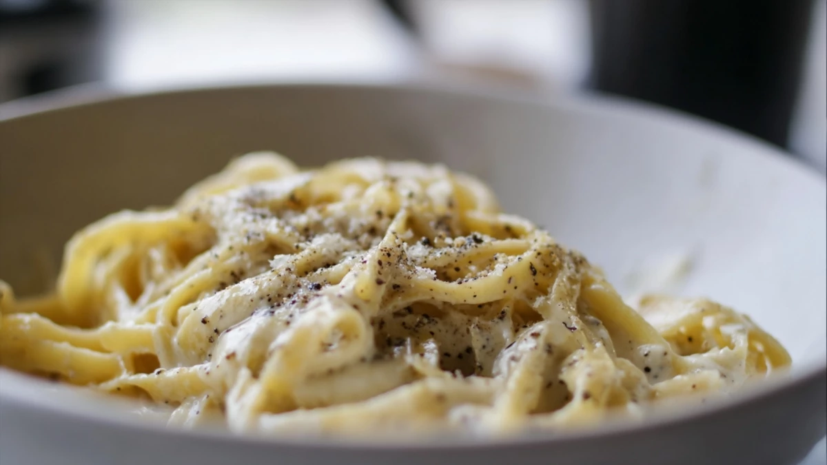 Фото блюда: Фетуччине альфредо с нежным сливочным соусом