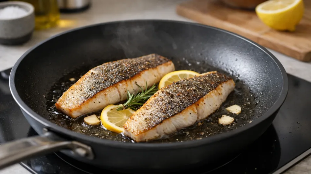 Жарка рыбы на сковороде