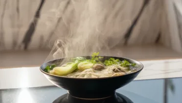 Фото блюда: Овощное фо с китайской капустой – Рецепт с калорийностью и пошаговым приготовлением