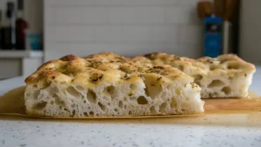 Фото рецепта Воздушная фокачча с ароматом майорана