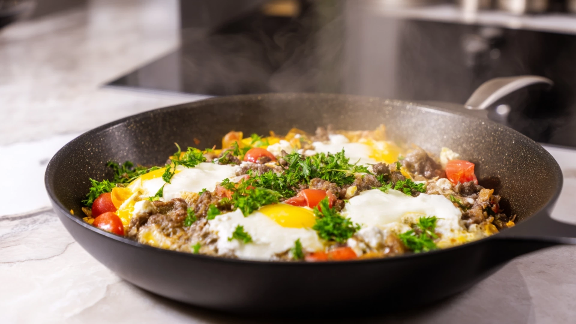 Фото блюда: Фриттата с говяжьим фаршем