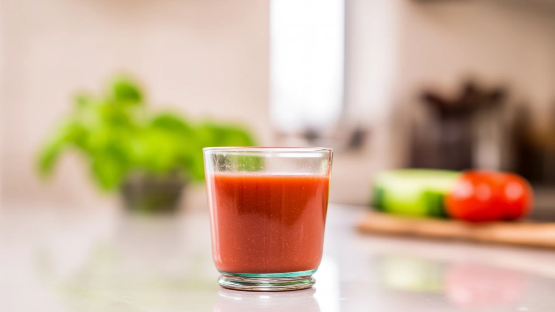 Фото блюда: Освежающий гаспачо с ярким ароматом базилика