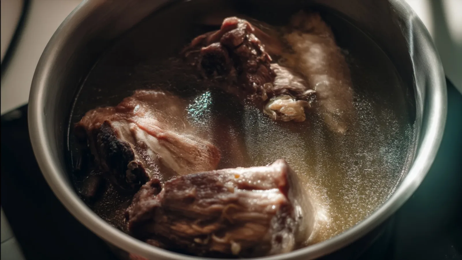 Фото блюда: Голени в томленом бульоне – нежное мясо, легко отставшее от косточки