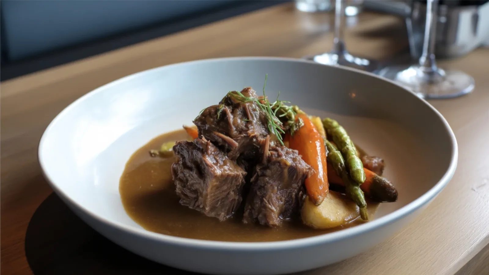 Фото блюда: Говядина в пиве с насыщенным вкусом и мягкой текстурой