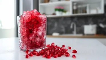 Фото рецепта Яркий гранатовый сорбет с чистым вкусом